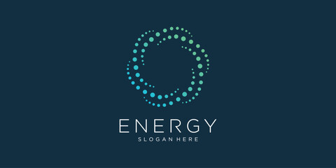 Energy vector icon logo design with modern and creative style Premium Vector
