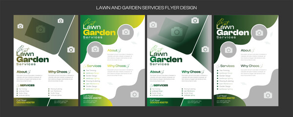 lawn care flyer design template. landscaping and gardening lawn care service flyer, poster, leaflet design lawn care garden or landscaping services Tree and gardening service poster leaflet design.