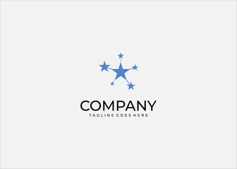 Abstract star emblem dynamic modern minimal identity symbol for achievement excellence success branding celebration creative concept design