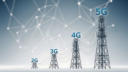 Evolution of mobile network from 2G to 5G