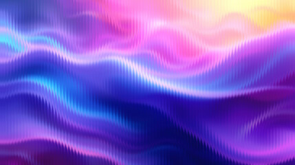 Obraz premium Vibrant abstract waves in purple, pink, and blue hues