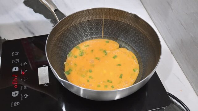 cook omelettes for breakfast