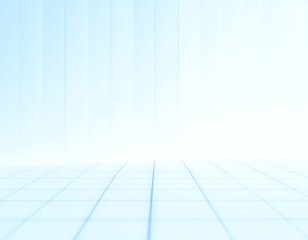 グリッドラインの床と壁を使ったミニマル背景