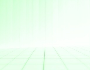 グリッドラインの床と壁を使ったミニマル背景