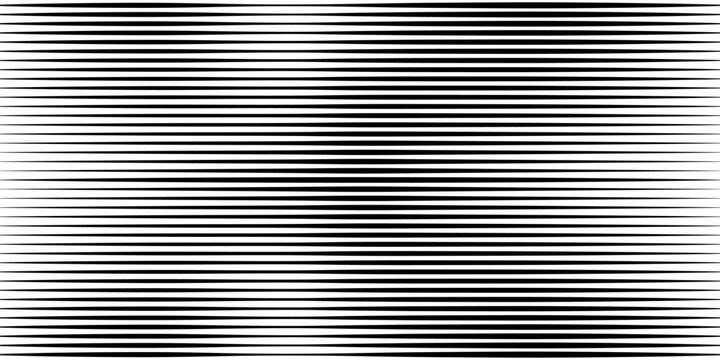 A series of parallel horizontal black lines of varying thickness and density, creating a gradient effect.
