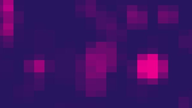 Pixelated Abstract Heat Map With Pink And Purple Tones