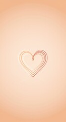 Delicate heart illustration