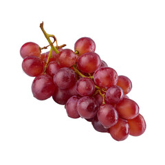 Fototapeta premium Red Seedless Grapes Bunch isolated on a transparent background