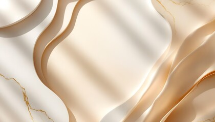 Modern elegant background with abstract wave curves smooth surface lighting and integrated 2026 creating refined minimalist card design