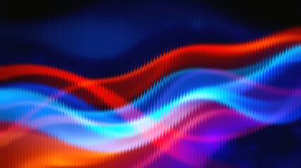Vibrant multicolored light waves in dynamic motion