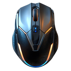 Sleek, modern computer mouse with vibrant LED lighting, designed for gaming and productivity.