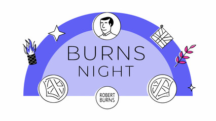 Haggis Dish Illustration Traditional Scottish Cuisine