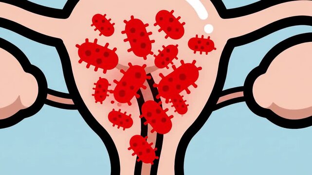 Chlamydia Bacteria Infecting Female Reproductive System