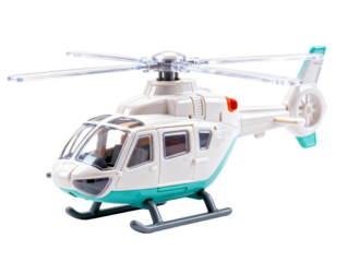 A simple plastic helicopter toy. A classic children's plaything for imaginative flight and adventure games.