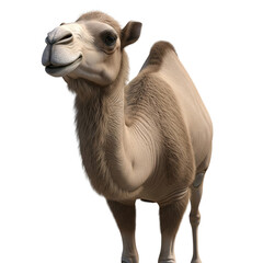 Obraz premium A 3D Render of a Camel. A realistic digital model of the desert animal, suitable for educational or design use.