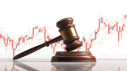 Gavel and Stock Chart