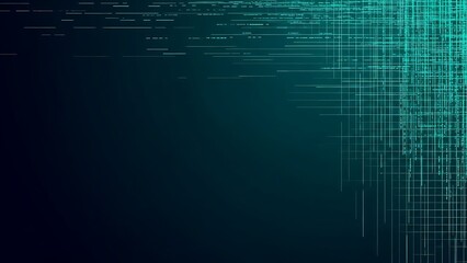 Abstract digital background with glowing blue lines and dark gradient texture