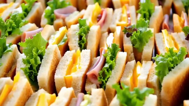 Bunte Mini-Sandwiches Auswahl