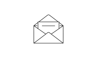 Open envelope mail icon isolated on transparent background