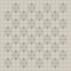 seamless geometric pattern, identified as a "Triangulation Polygon" design. 