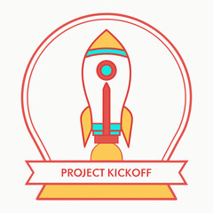 Rocket Launch Icon Project Kickoff Startup Growth Business