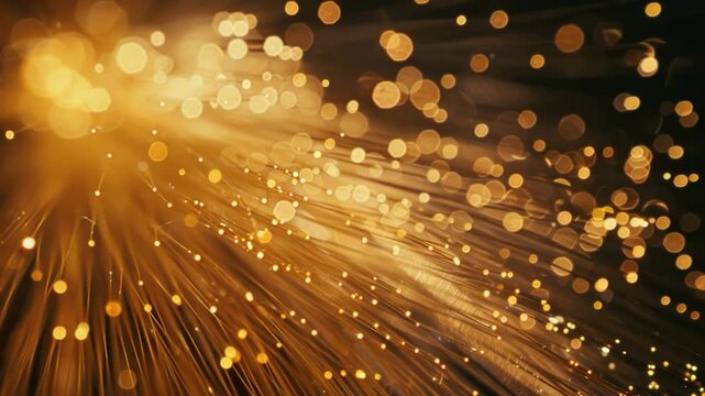 Video A cluster of lights illuminating a dark environment, great for usage as background or mood setter