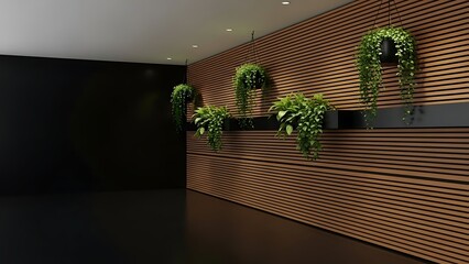 Contemporary Interior Design with Greenery