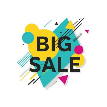 Dynamic and Colorful Promotional Announcements Highlighting Massive Savings Events