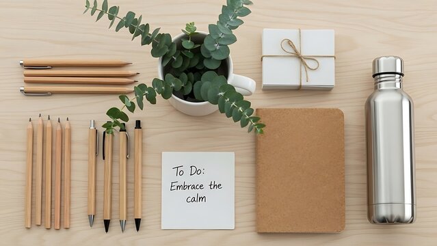 Calm down with thoughtful planning items