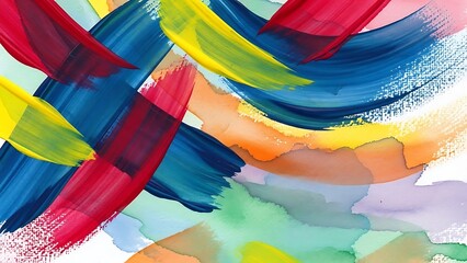 Energetic Abstract Artistic Brushstrokes