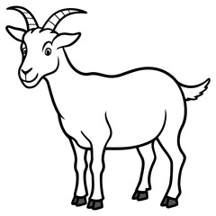 silhouette of a goat