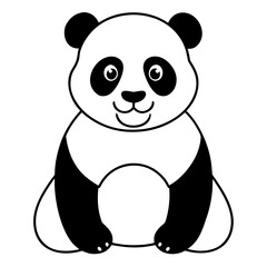 panda bear with a gift