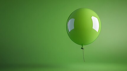 Adobe stock balloon green reflection minimalist 3d design