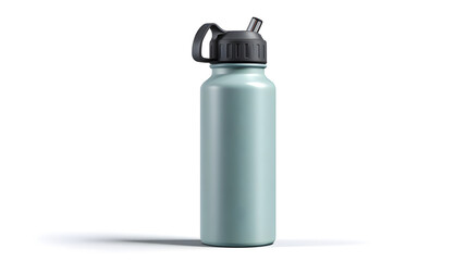 Sage Green Insulated Water Bottle with Black Lid