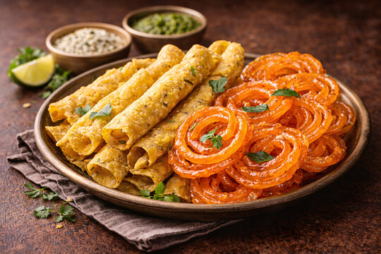 jaledi fafda gujarati food dish