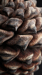 Fototapeta premium Detailed Pinecone Scales Macro