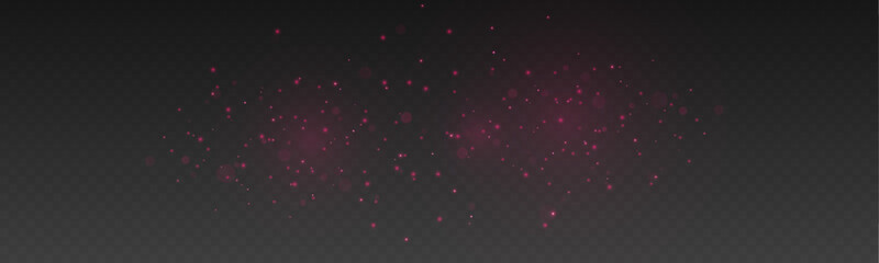 Glowing pink magic dust floats softly in the dark air. Gentle rose particles shimmer with cinematic light, bokeh, and haze. This abstract scene feels dreamy and perfect for fantasy visuals. © IvanLi