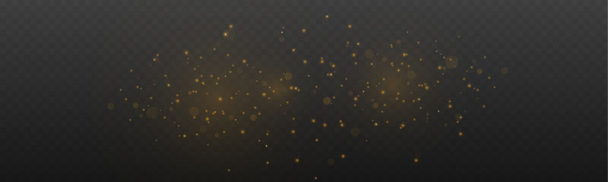 Sparkling magic dust shines against a dark background. Floating light particles form a dreamy cinematic glow. The atmosphere feels mystical, festive, and full of wonder.