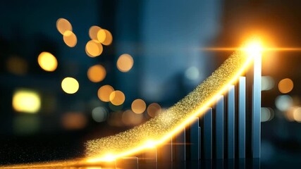 Business growth with data insights and analysis visualization defocused financial background powerful information concept success strategy display analytical expertise