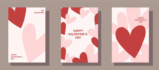 Happy Valentine's Day banner for social media posts, poster, banners, digital marketing, sales promotion and website