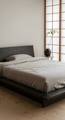 Minimal bedroom interior