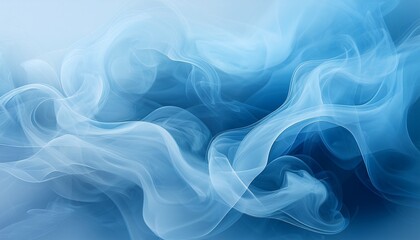 Obraz premium Soft Light Blue Smoke Texture Background With Transparent Effect And Flowing Airy Clouds Of Gentle Colorful Vapor Or Mist Design