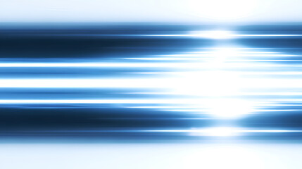 Transparent blue cyan neon glowing with horizontal light line rays beam flare glow shine streak futuristic shimmer radiant energy effect luminous background