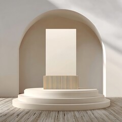 Modern minimalist display stage