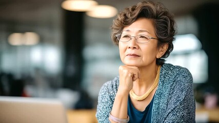 Anti aging health care specialist live advice session on mobile device faceless Asian woman defocused modern background diet weight loss guidance digital virtual coaching