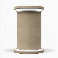 Natural jute rope spool