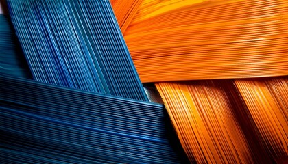 Background Of Stripes Abstract Orange And Blue
