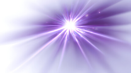 Obraz premium Purple light beam flare on white background Stock Illustration