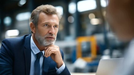 Knowledgeable specialist engaging in thoughtful workshop discussion faceless professional defocused tool filled environment background collaboration creativity showcase - Powered by Adobe