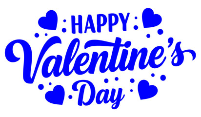 Happy Valentines Day greeting card. Calligraphic design for print cards, banner, poster Hand drawn text lettering for Valentines Day with hearts shape Vector illustration isolated on white background.